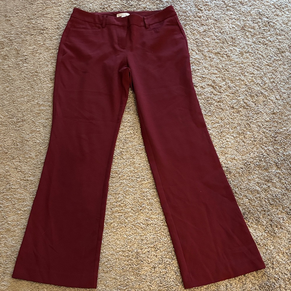 New York & Company Deep Red Trousers